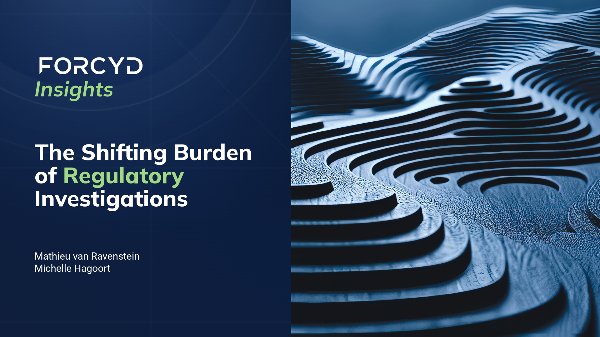 Shifting burden of regulatory investigation visual